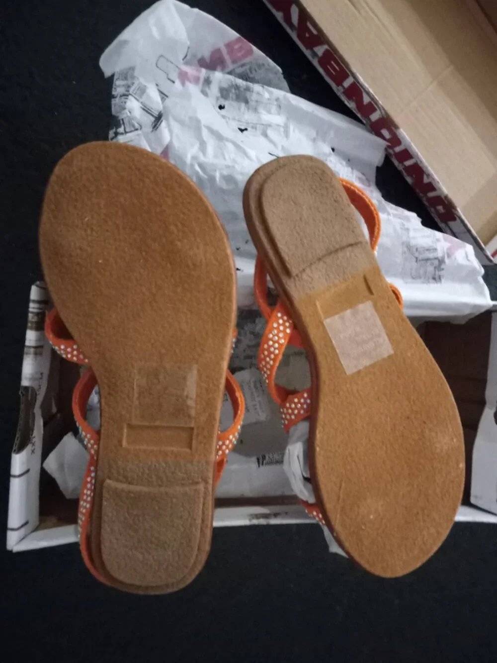 Union Bay Girls 11 Orange Sandals New in Box